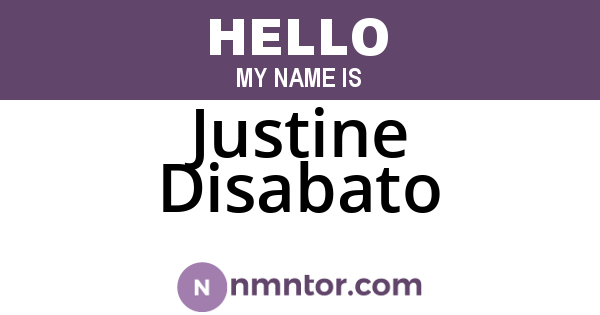 Justine Disabato