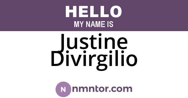 Justine Divirgilio