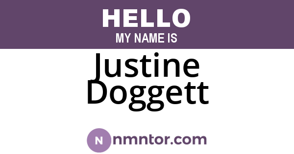 Justine Doggett