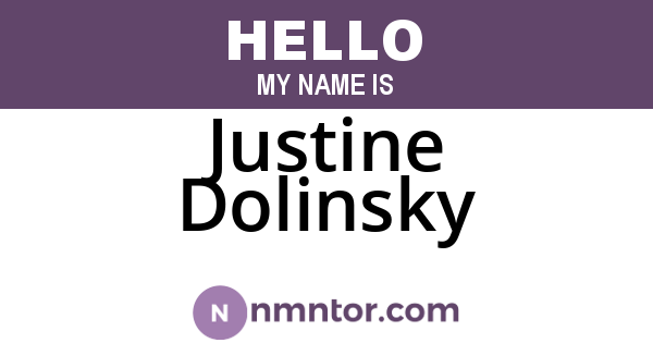 Justine Dolinsky