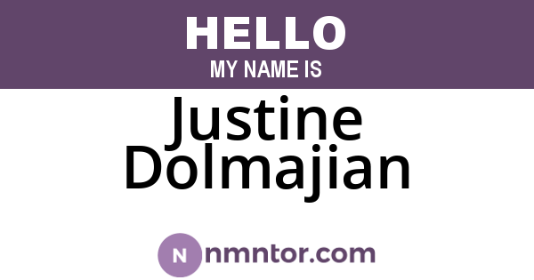 Justine Dolmajian