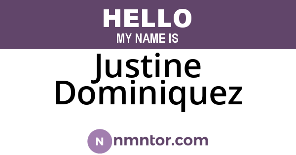 Justine Dominiquez