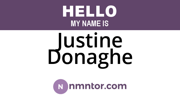 Justine Donaghe