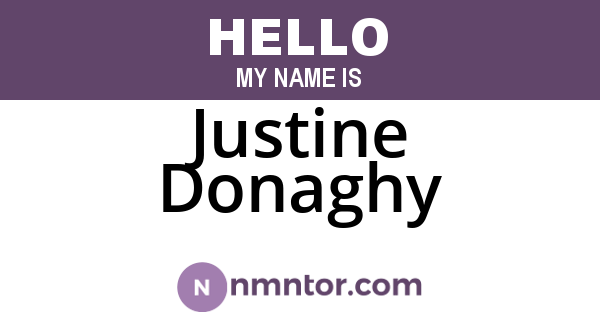 Justine Donaghy
