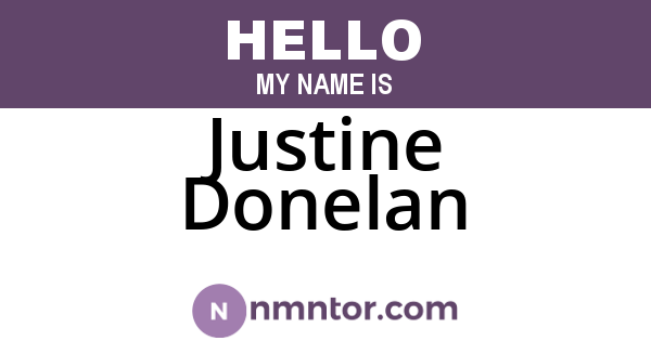 Justine Donelan
