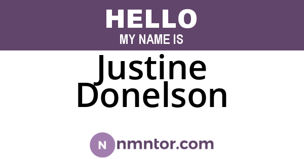Justine Donelson