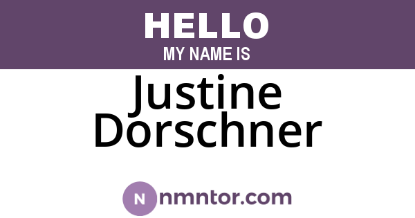 Justine Dorschner