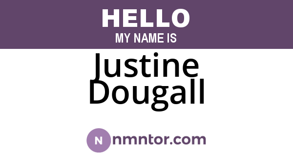 Justine Dougall