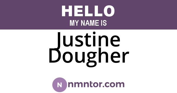 Justine Dougher