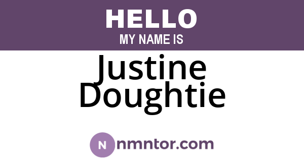 Justine Doughtie