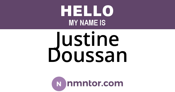 Justine Doussan