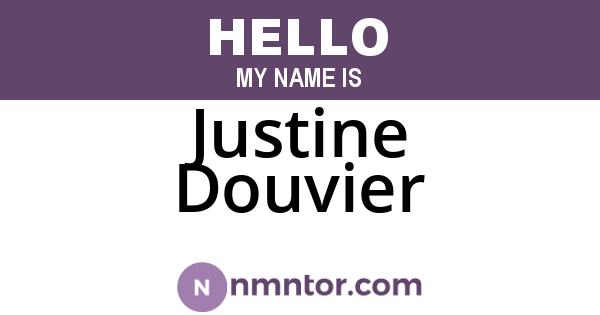 Justine Douvier