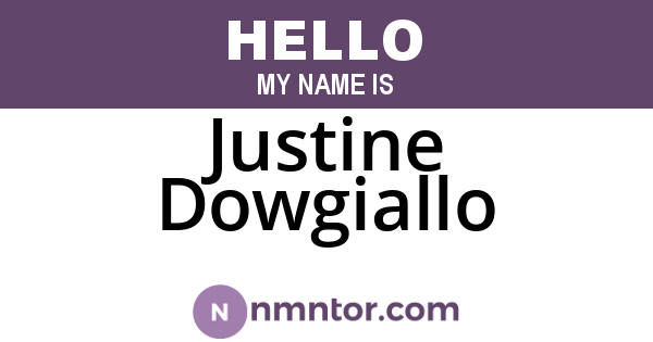 Justine Dowgiallo