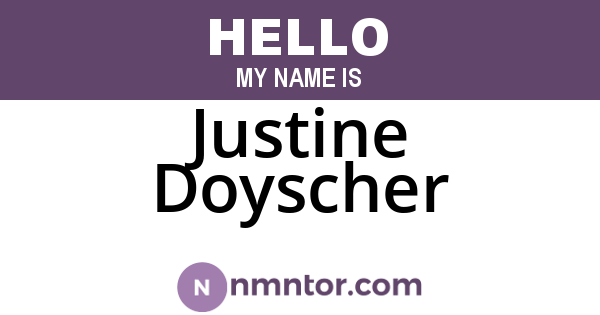Justine Doyscher