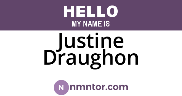 Justine Draughon