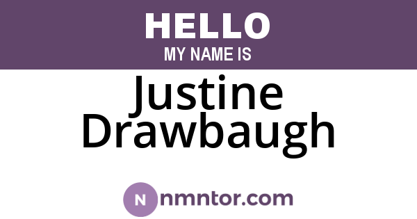 Justine Drawbaugh