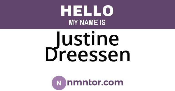Justine Dreessen