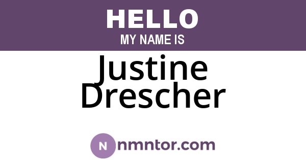 Justine Drescher