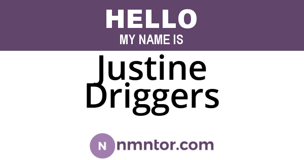 Justine Driggers