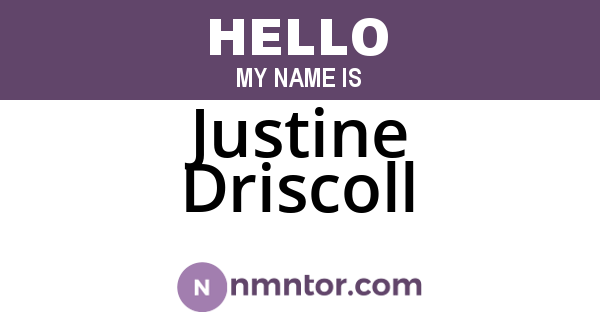 Justine Driscoll