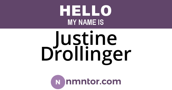 Justine Drollinger