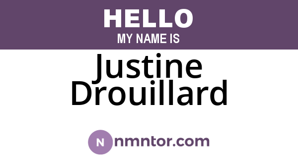 Justine Drouillard