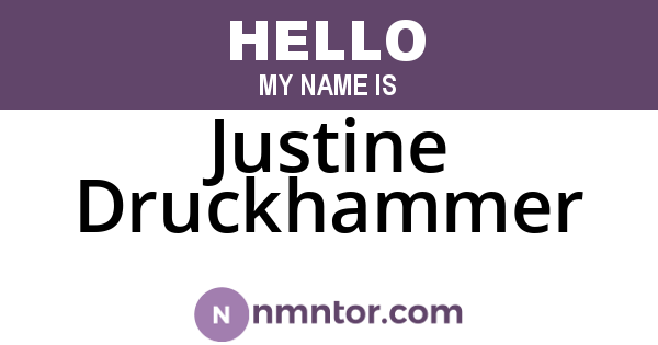 Justine Druckhammer