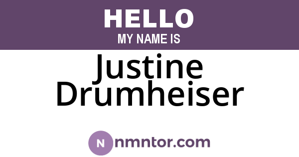 Justine Drumheiser