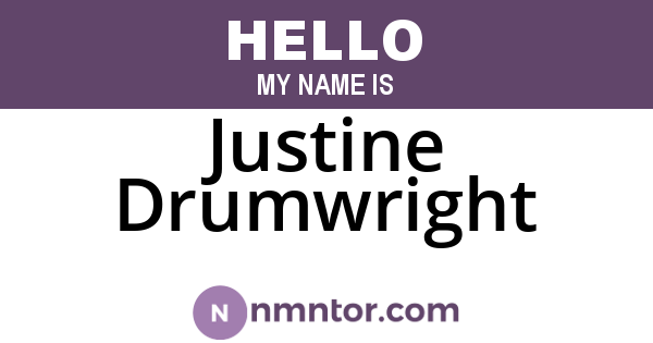 Justine Drumwright