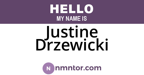 Justine Drzewicki