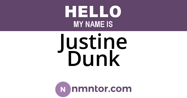 Justine Dunk