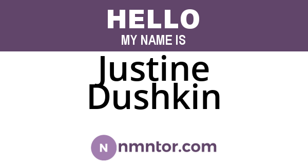 Justine Dushkin