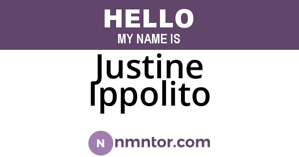 Justine Ippolito