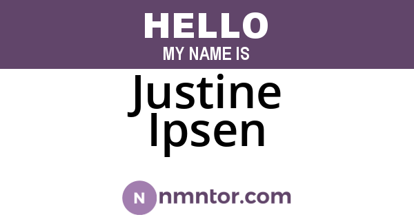 Justine Ipsen