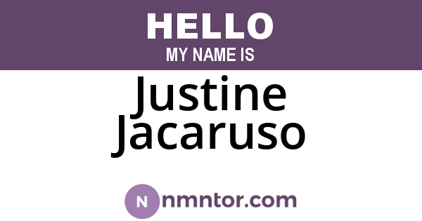 Justine Jacaruso