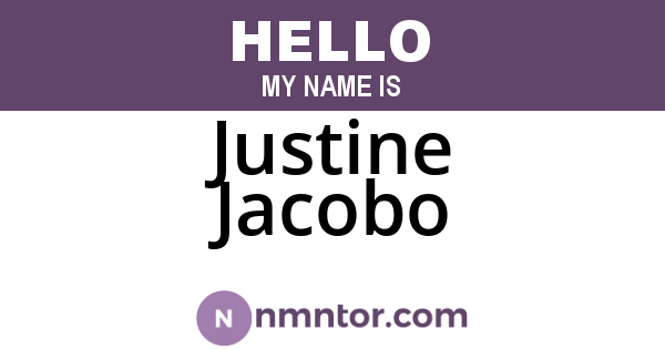 Justine Jacobo