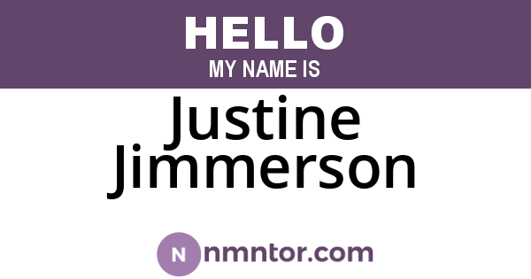 Justine Jimmerson
