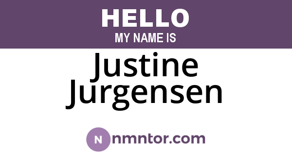 Justine Jurgensen