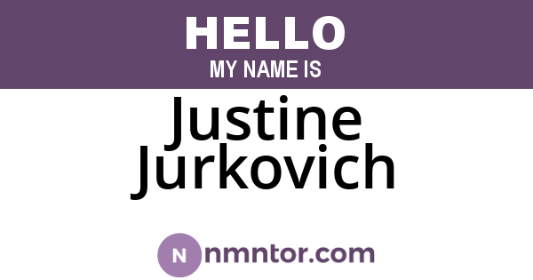 Justine Jurkovich