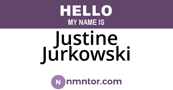 Justine Jurkowski
