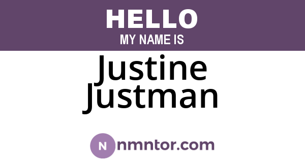 Justine Justman