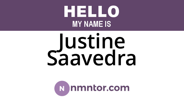 Justine Saavedra