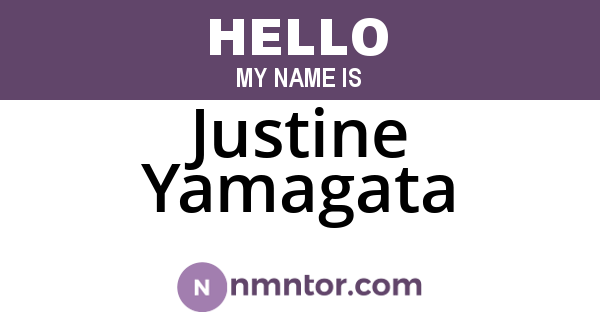 Justine Yamagata