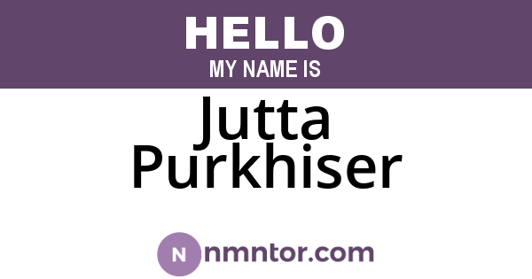 Jutta Purkhiser