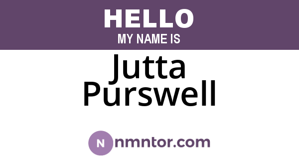 Jutta Purswell
