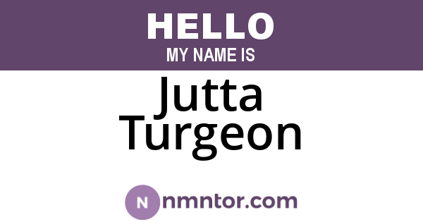 Jutta Turgeon
