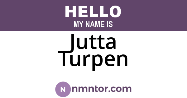 Jutta Turpen