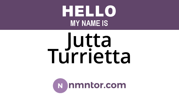Jutta Turrietta