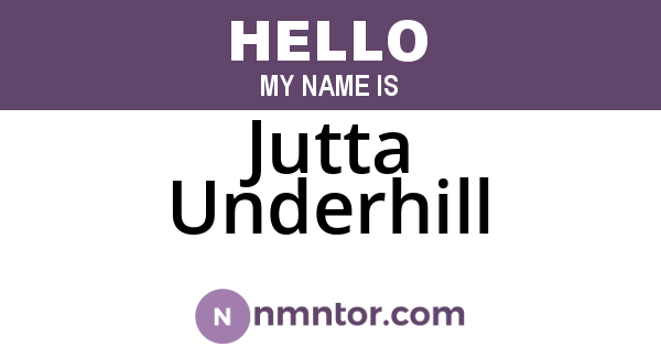Jutta Underhill