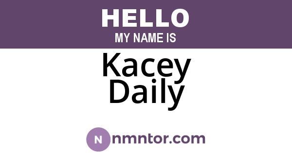 Kacey Daily